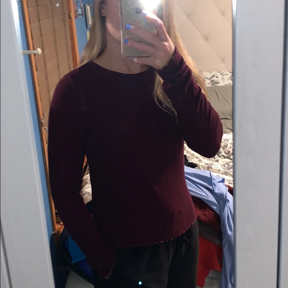 Burgundy T-shirt